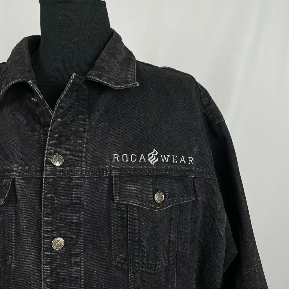 Rocawear 100% Cotton Heavyweight Denim Jacket - Mens 2XL - Picture 4 of 10